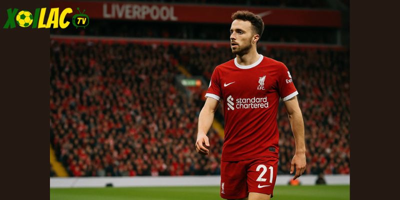 Jota từng biến số áo 21 thành biểu tượng tại Liverpool.