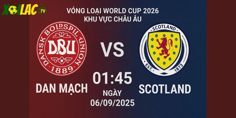 Đan Mạch vs Scotland lúc 01h45 ngày 06/09/2025