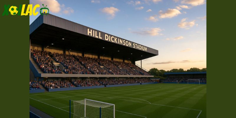 Hill Dickinson là điểm tựa trong trận Everton vs Aston Villa.