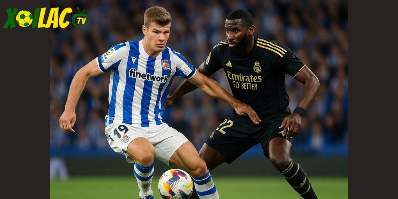 Alexander Sorloth đối đầu Antonio Rudiger trong Real Madrid vs Villarreal căng thẳng. Alexander Sorloth đối đầu Antonio Rudiger trong Real Madrid vs Villarreal căng thẳng.